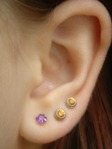 piercings à l'oreille