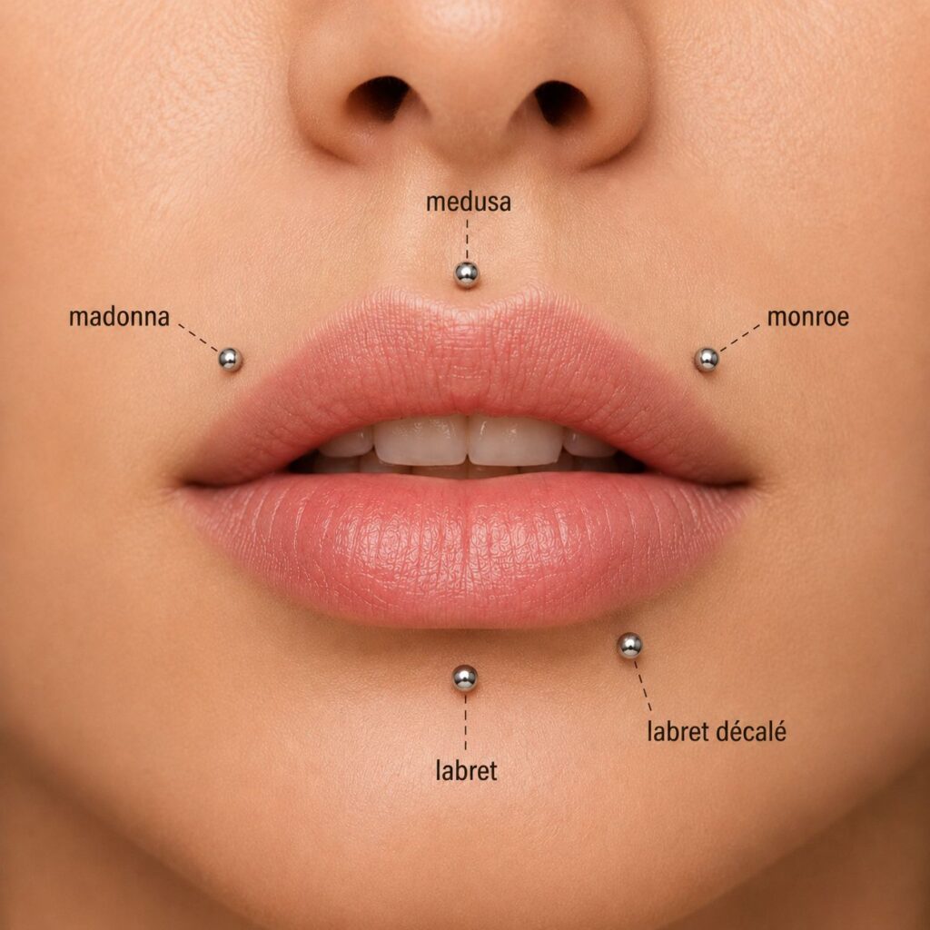Les différents types de piercings pour la lèvre