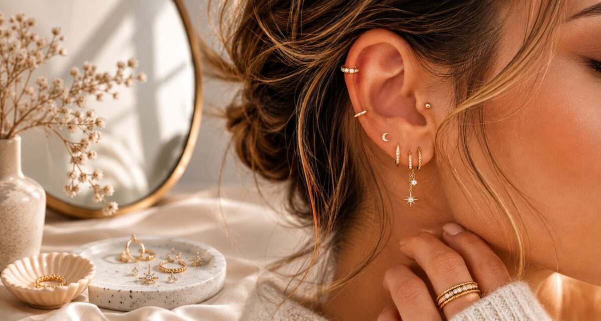Les différents piercings d'oreille