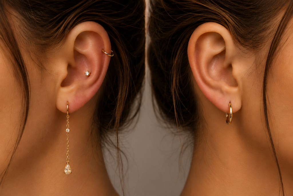Ear stack : composition asymétrique